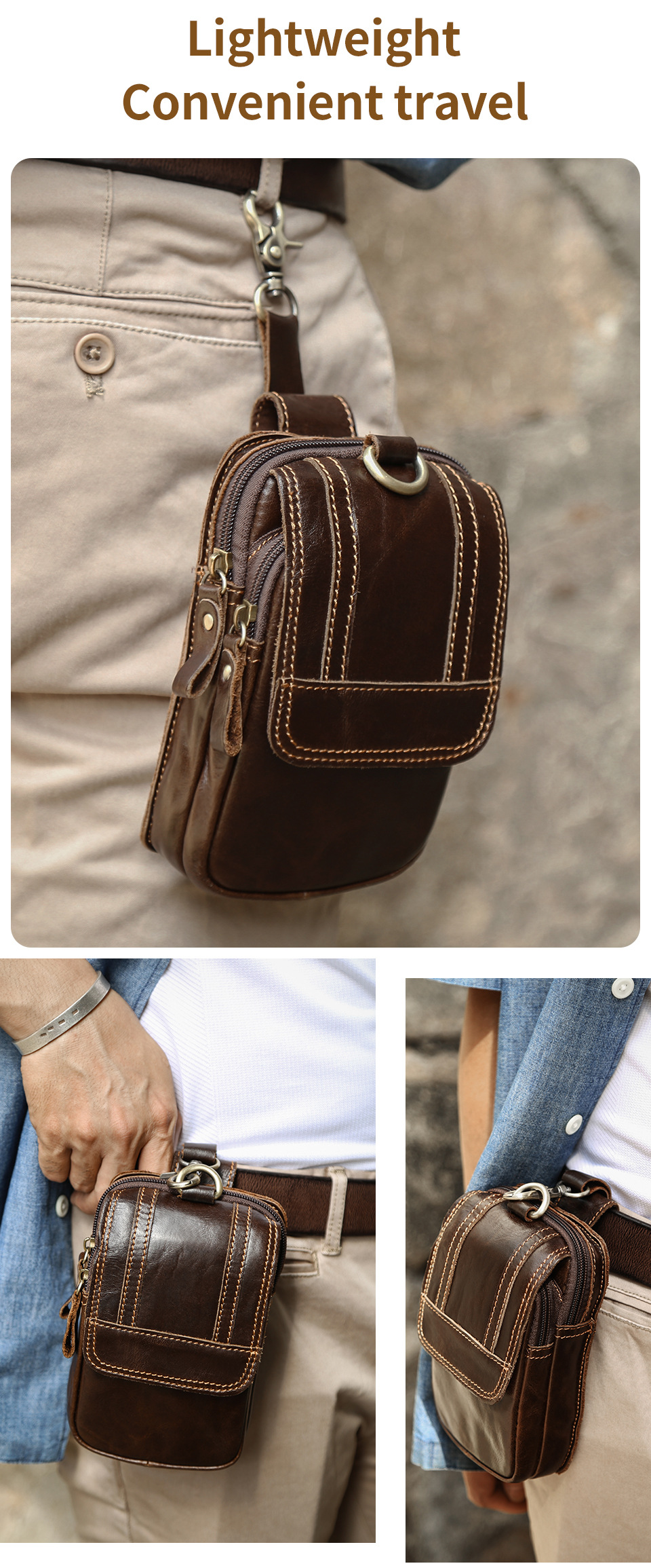 Men's Retro Classic Leather Messenger Shoulder Bag Business Waist Bag Phone Bag - onlinemegasale.com 6385--外贸详情页_02.jpg