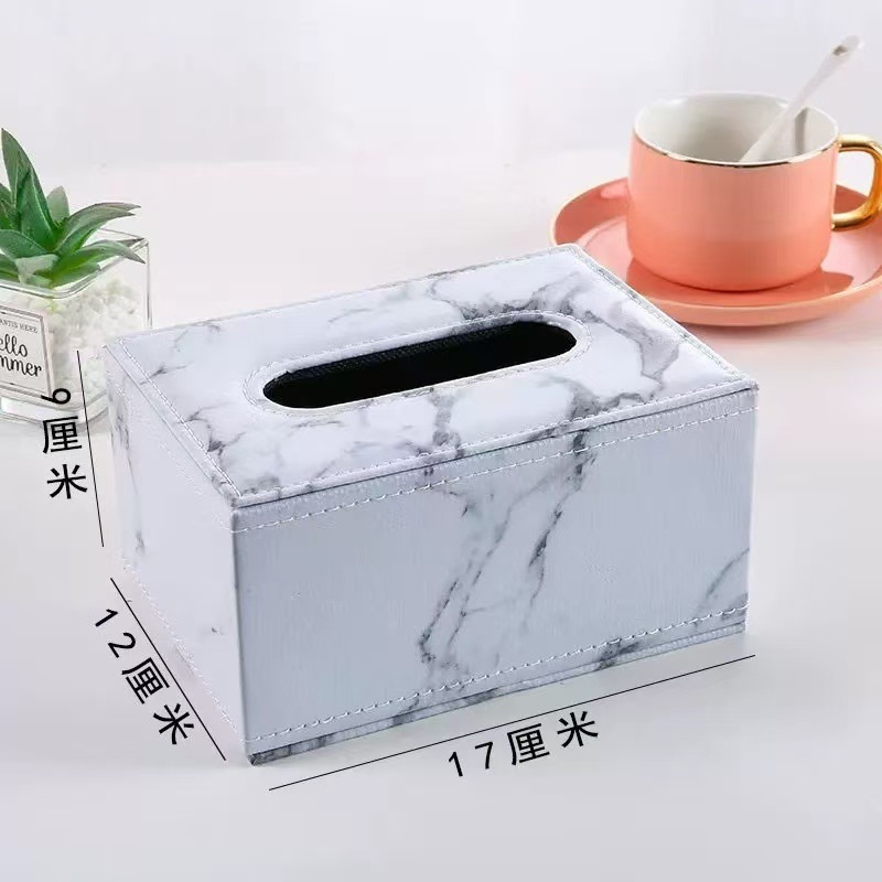 革製ティッシュボックス リビングルーム ホテル用ペーパーボックス KTV シンプル オフィス 商業用 ロゴ印刷可能 防水設計|undefined