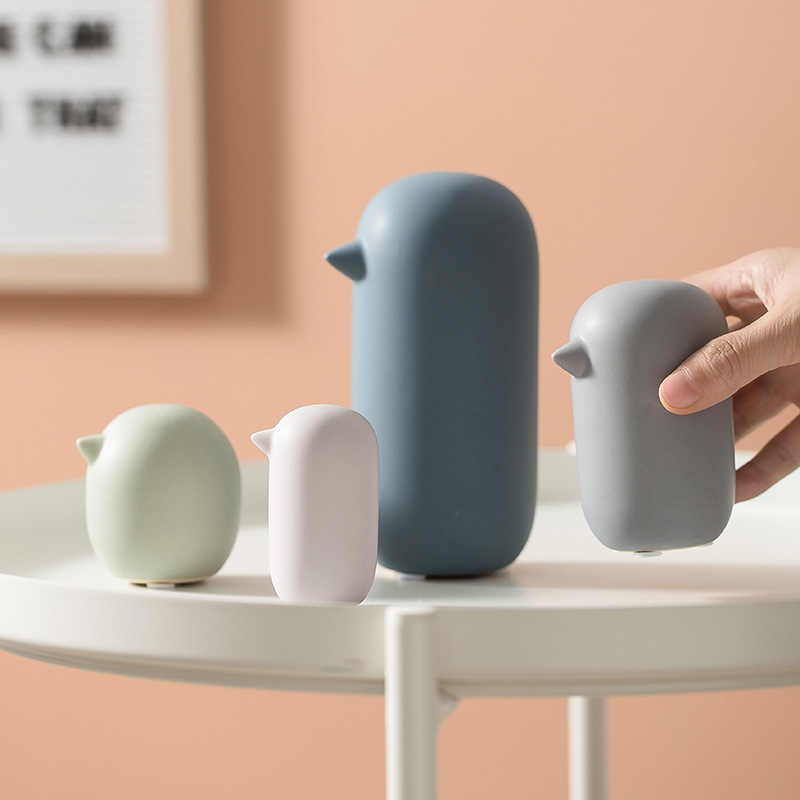 Lindo moderno fresco de cerámica pájaro animal habitación los niños dormitorio escritorio la computadora decoración adornos