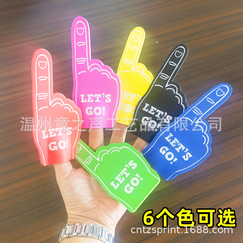 Conjunto de dedo EVA animar accesorios de los niños guantes de un solo dedo atmósfera porrista espuma personal Palm fabricantes en stock