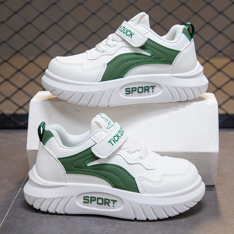 Детские кроссовки для мальчиков и девочек повседневная обувь для мальчиков и девочек весной 2025 новые студенческие маленькие белые туфли с мягкой подошвкой детские кроссовки