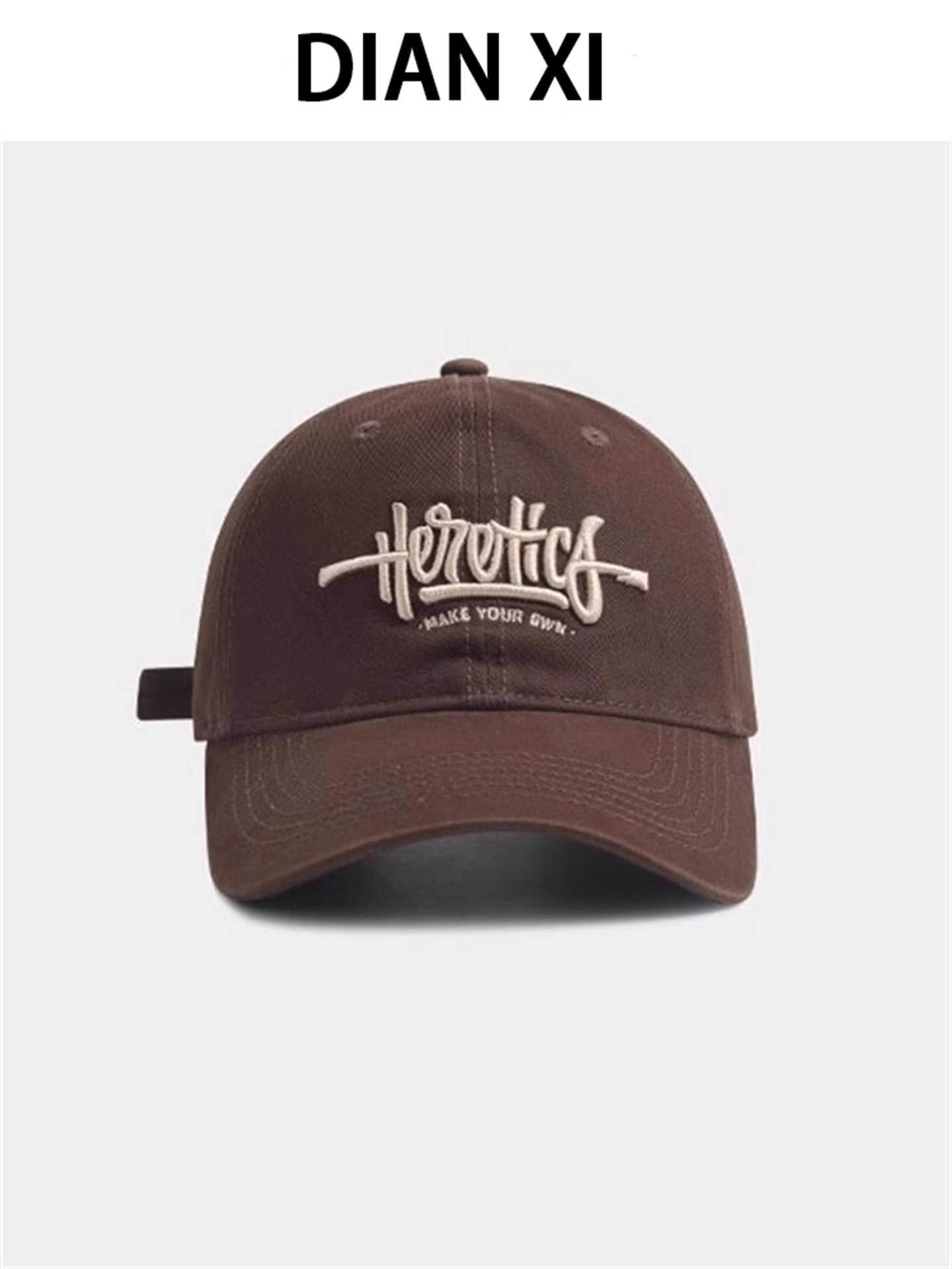 Estilo de tendencia americana bordada letras gorra de pato mujer primavera y otoño nueva moda retro versátil gorra de béisbol