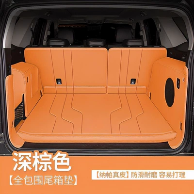 for the Tank 400 Hi4T/Z, a – Trunk Mat - nappa-leather-glue-free-attachment-dark-brown-full-coverage-tank-tank-400-new-energy-2026-model-hi4t-exclusive