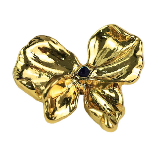 [Yisen] Xiaoxiang retro-style bow metal button blazer double-sided nipkin coat decorative buttons