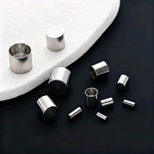 可夹扁定位管不锈钢扣皮绳手链收尾扣 diy饰品配件手链项链固定夹