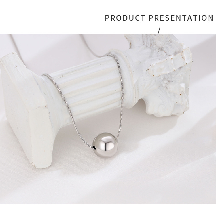 Simple Style Geometric Sterling Silver Plating Necklace 1 Piece