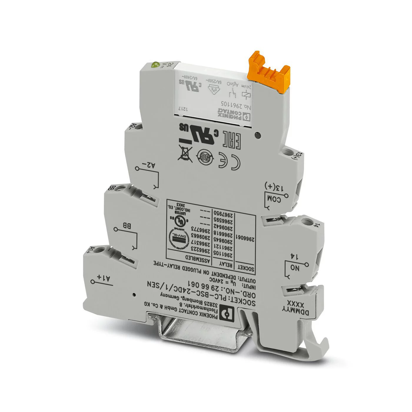 Феникс модуль реле PLC-RSC-24DC/21-21 (2967060)