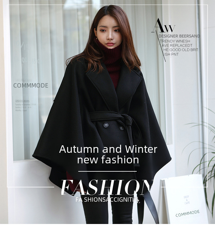 Wollmantel Damen Winter 200kg Neujahrstag Kriegsmantel Mantel lang locker Schnürschal Cape gepolsterter Mantel_voghion.com