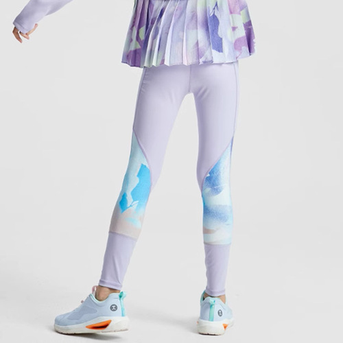 Girl's Children Yoga Pants 2024 Spring New Girls' Outerwear Splicing with Pockets Sports Tight Leggings
