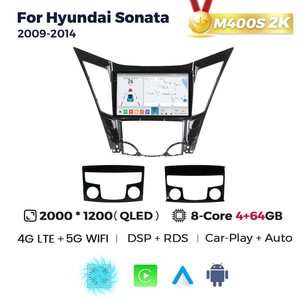 Подходит для автомагнитолы Hyundai Sonata 8 2009-2014 восьмого поколения, навигатор на Android в среднюю консоль