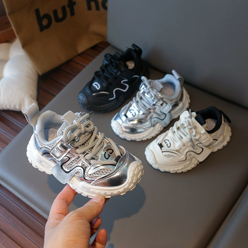 Спортивная обувь для мальчиков 2025 осень новая обувь для девочек среднего и среднего возраста