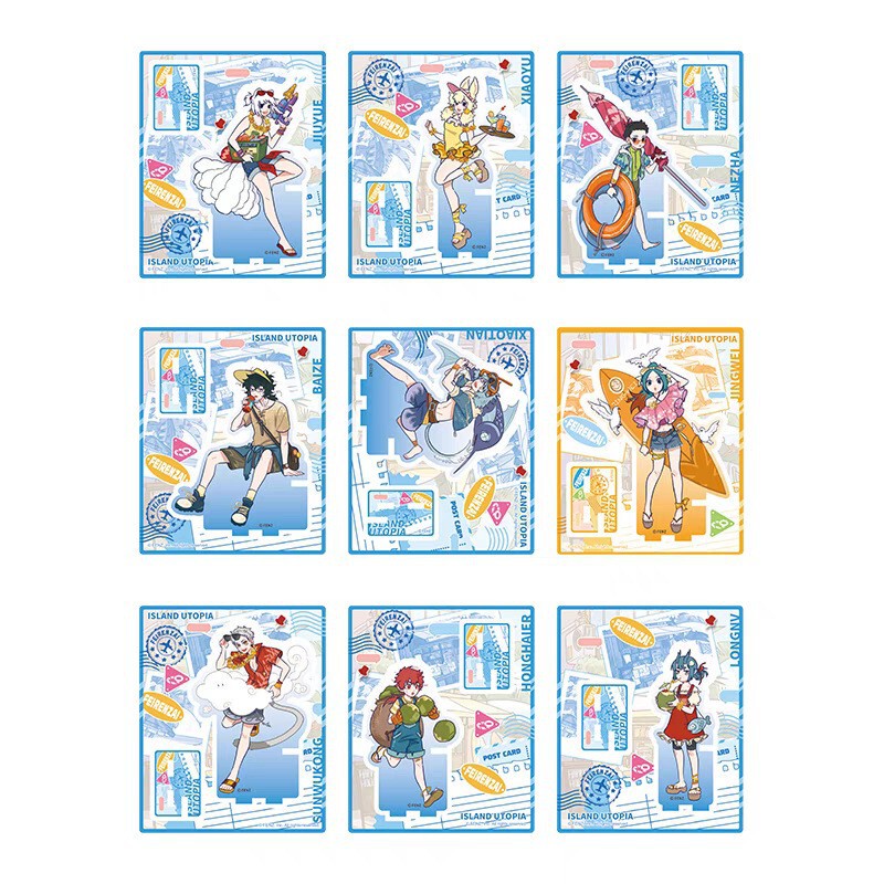 正規品非人哉-花火の年シリーズ缶バッジブラインドボックスアニメ二次元周辺機器|undefined