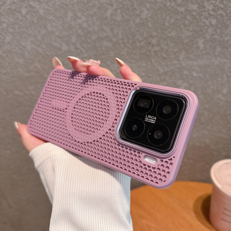 Weinet は Xiaomi 15Pro 携帯電話の冷却磁気電話ケース Xiaomi 14Pro つや消し肌の感触通気性保護に適しています|undefined