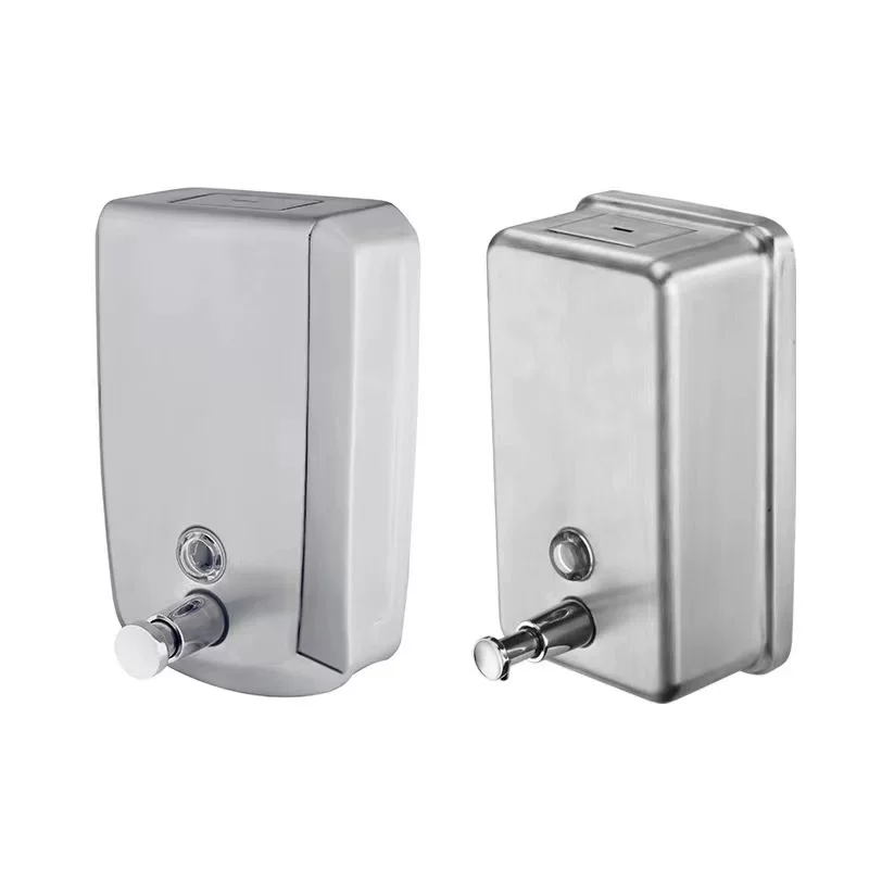 Дозатор мыла из нержавеющей стали 304 KePai Kitchen & Bath, крепление на стену, ручной привод, 500/800/1000 мл