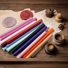 火漆蜡棒68色小蜡棒火漆蜡条金色复古信封封口工厂直供火漆蜡印章