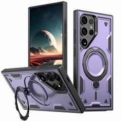 サムスンS25 S24 S23 S22鎧二合一耐落下携帯ケースa 16磁気吸引スタンド保護カバーを適用します。