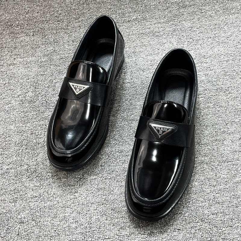 Мужские лоферы, туфли-бини, яркие лакированные кожаные повседневные кожаные туфли без шнуровки, легкая британская роскошная деловая официальная одежда, туфли-пенни для ленивых
