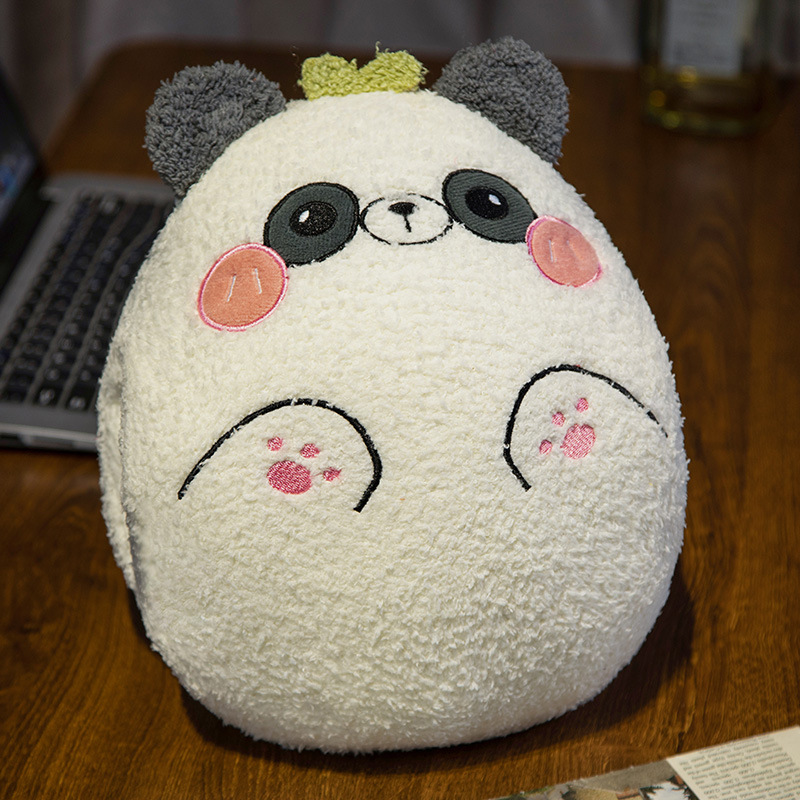 Animales de dibujos animados de invierno almohada de mano caliente juguetes de peluche invierno muñecas de mano caliente muñecas estudiantes cubierta de mano