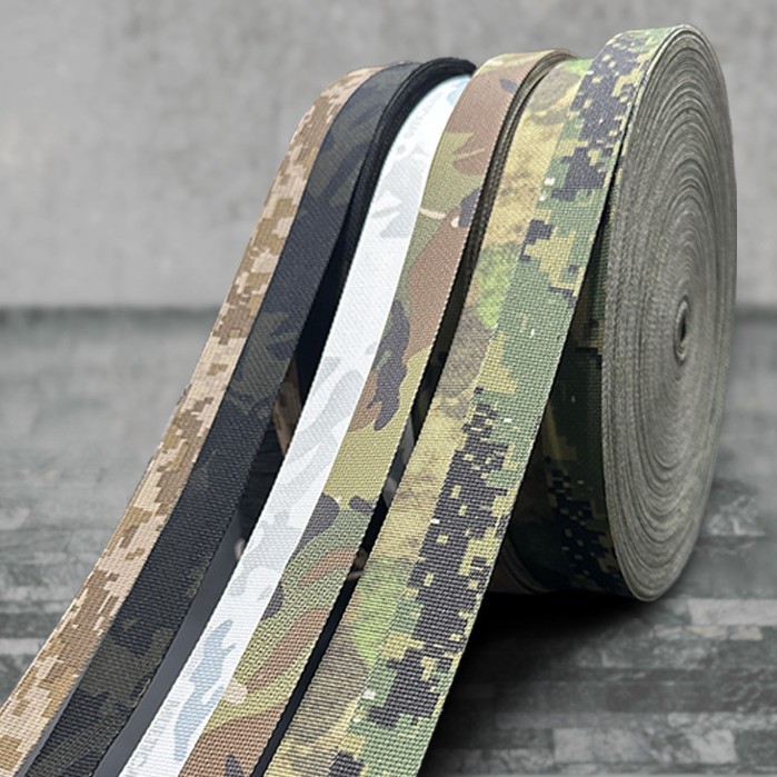 MC infrarrojos camuflaje correa de tejido todo tipo de camuflaje impresión de dibujos animados eslingas de nylon