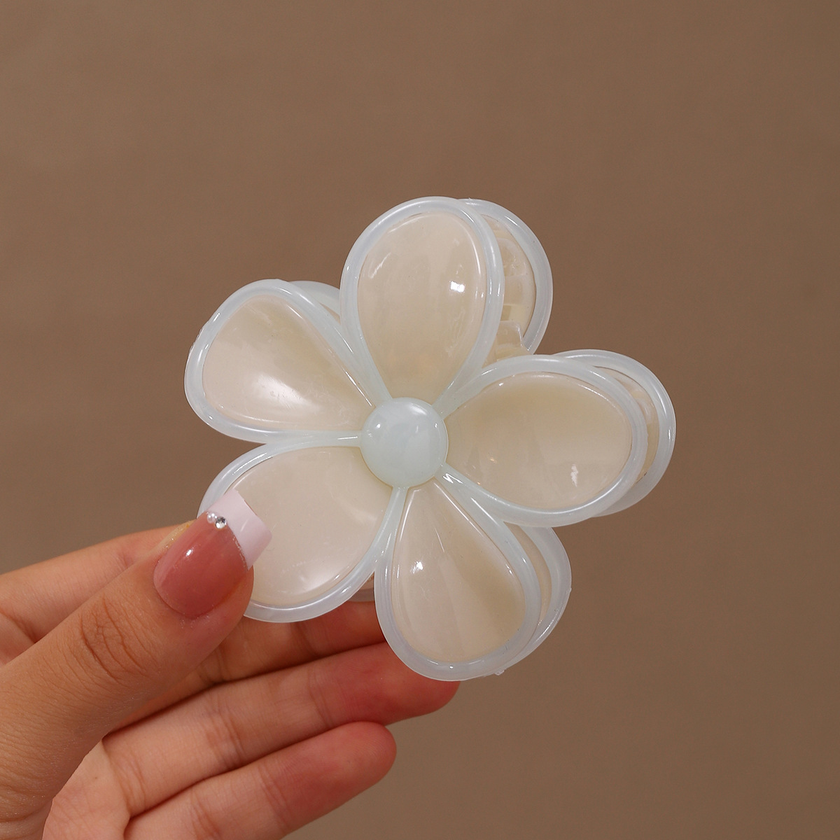 Huevo flor broca de pelo grande empalme dulce diaria textura tierna versátil retró placa de cabello adornamiento de cabello nueva flor coreana