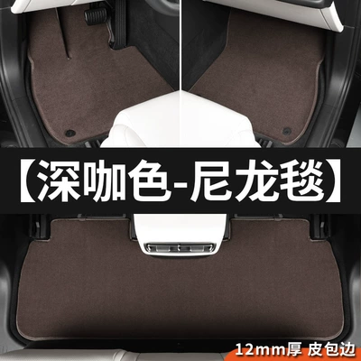 Driver Passenger Surface Single Small Car Carpet - super-wear-resistant-nylon-blanket-dark-brown-color-main-and-passenger-second-row