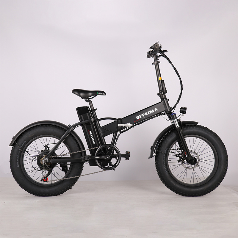 4.0 Fat Tire Bicycle Electric City Road 20inch Mountain Power-Assisted Variable Speed Source Factory Mountain Bicycle