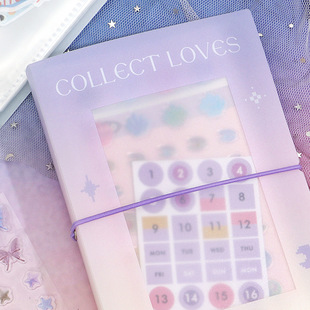 NOTE FOR Collection Book Miracle Surrounding Heart Series Girls ins Style Material Collection Folder
