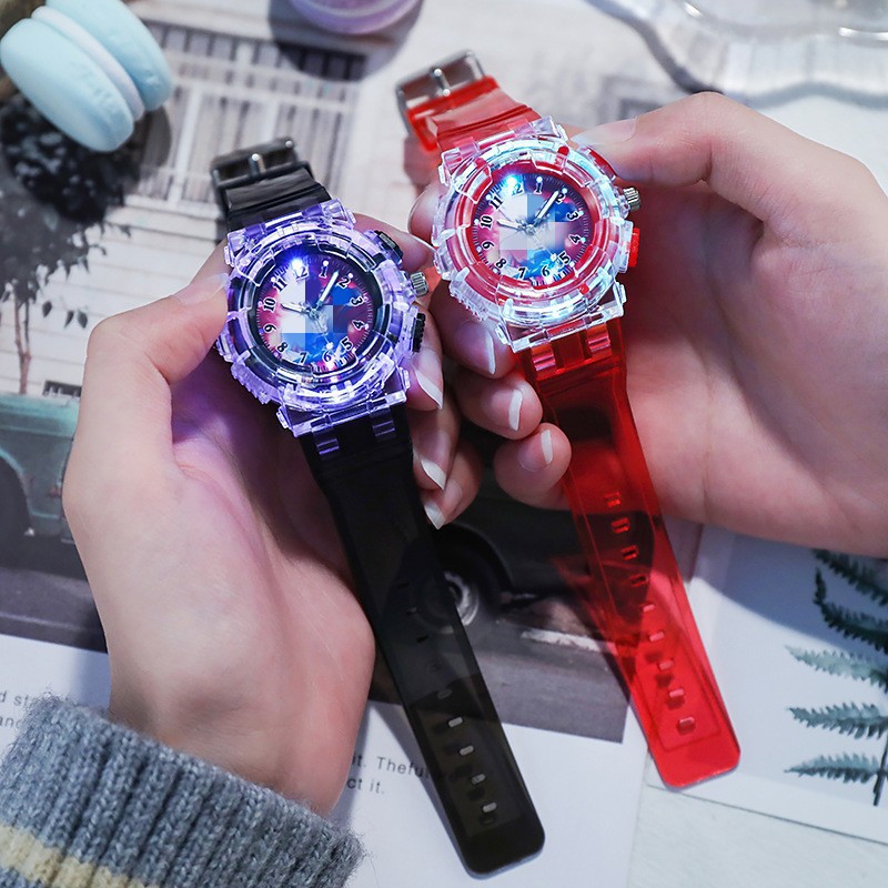 cartoon children's electronic flashing sports quartz watch for…
