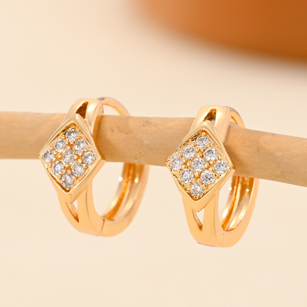 8g Weight Copper Ear Needle Material Zircon Inlay Material Earrings Classification 1 Pair Quantity Daily Occasion Copper Material Heart Shape, Crown, Rhombus Pattern Women's Gender Inlay Design Casual, Simple Style Style 1 Pair Casual Simple Style Heart Shape Crown Rhombus Inlay Copper Zircon Earrings 22