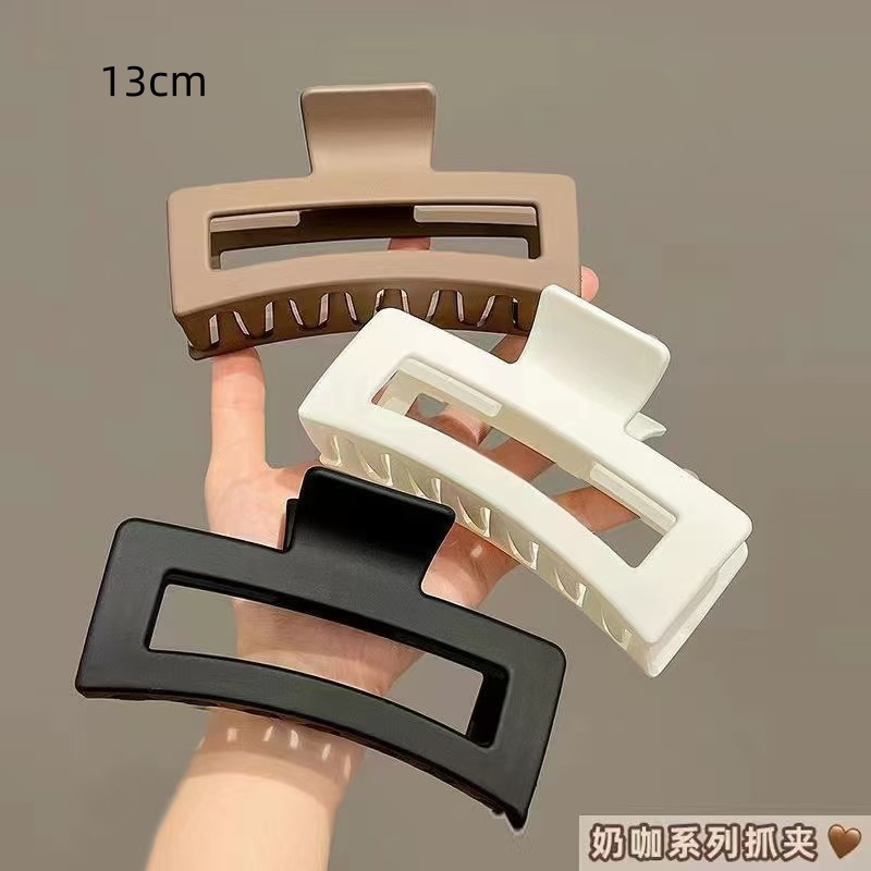 Temperamento transfronterizo simple clip de cabello de cabeza de mujer clip de agarre cuadrado clip de tiburón clip de cabello adornamiento mayorista