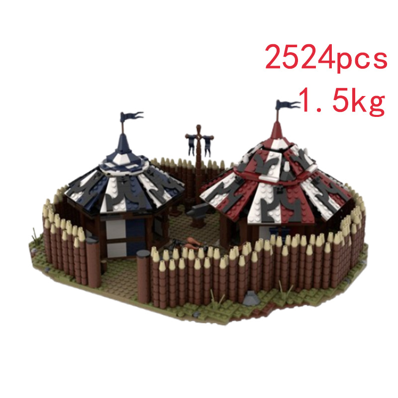 Building Block Castle Model Small Particle Assembly Toy_voghion.com