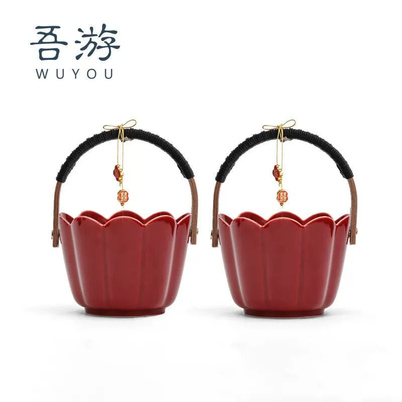 The descendants barrel wedding supplies Tips Woman bride married married wedding, wedding bucket red wedding toilet