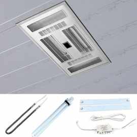 集成吊顶浴霸碳纤维风暖LED照明灯多功能卫生间浴室五合一暖风