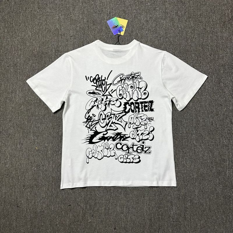 240g corteiz マンハッタン島シリーズ Tシャツ 半袖 レターロゴプリント 男女兼用 ダブルヤーン ファッション 半袖 トレンド|undefined