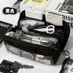 卸売り10層プリズム筆袋帆布格子クロスボーダー大容量中学校男の子用シンプル鉛筆ケース
