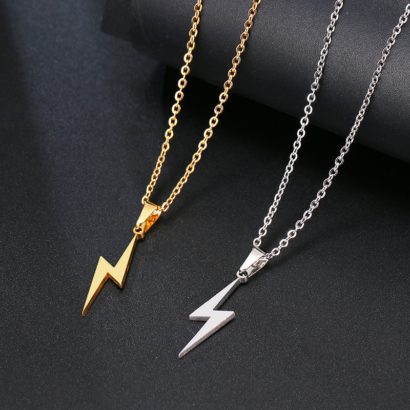 Streetwear Lightning 201 Stainless Steel Plating Valentine'S Day Women's Pendant Necklace display picture 2