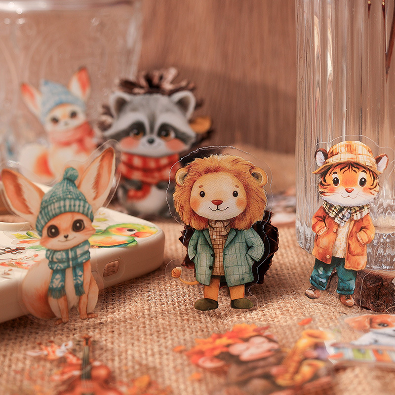 Pegatinas transparentes impermeables para mascotas, pegatinas de diario, pegatinas lindas para animales, pegatinas del mundo