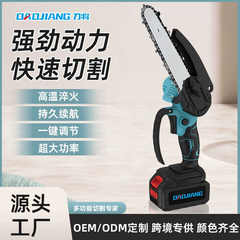 Трансграничная электрическая цепная пила с литиевой батареей, маленькая лесозаготовительная пила, перезаряжаемая одноручная пила, электрическая пила 6inch года, ручная цепная пила, портативная литиевая батарея
