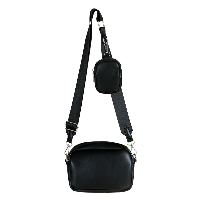 Ins Super Hot 3-en-1 Printemps/Été Nouveau Sac Bandoulière Simple Bandoulière à Large Bande Petit Sac Carré pour Femme_voghion.com