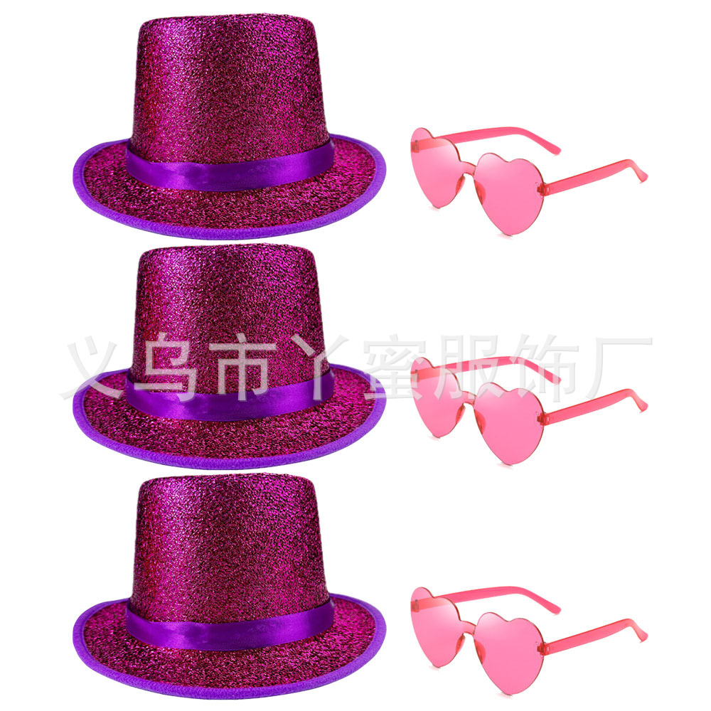 Seda de plumas moradas Lincoln 6PCS