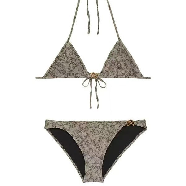 Printed Bikini Three-Point Bikini Surfing Strap Vacation Sexy Swimsuit Beach