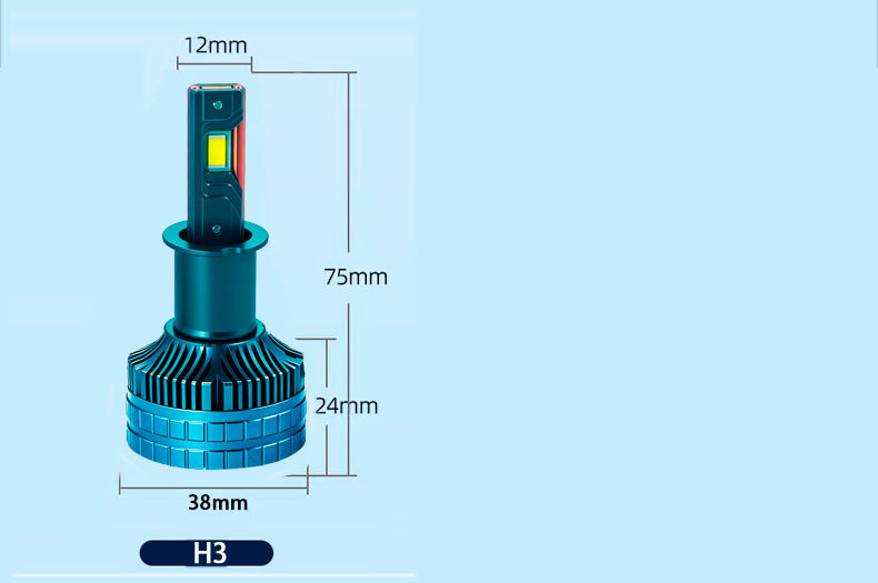 Cross-Border Three Copper Tube High Power 240W Car Led Headlight H1H7H4H11 9005 90069012 Car Bulb