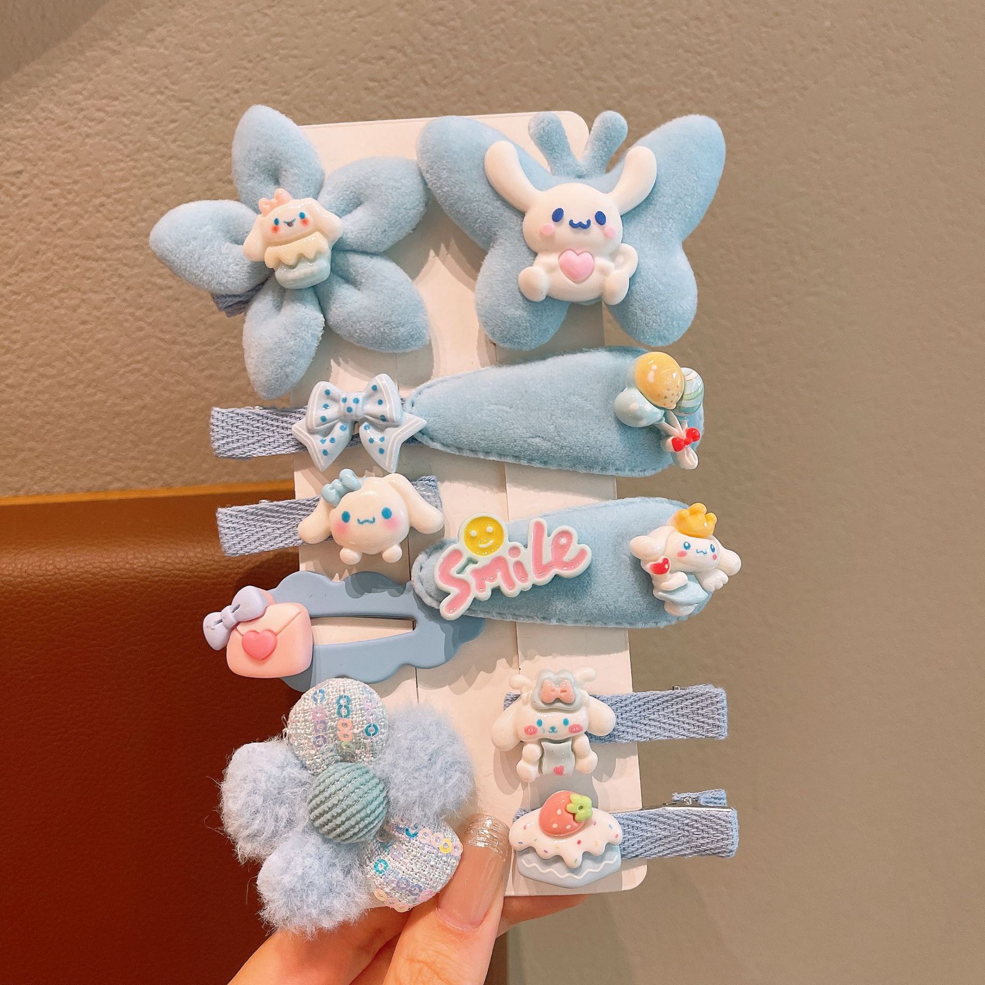 KULOMI Kids Hairpin Set Cute Sanli Pantalones Pequeñas Niñas Pequeñas Pequeñas