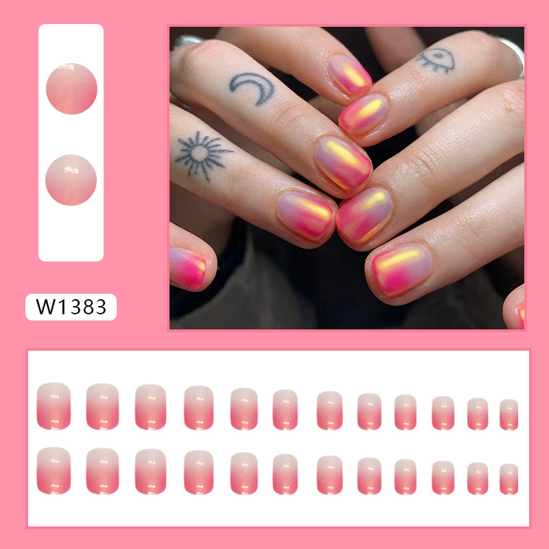 Simple Style Solid Color Solid Color Plastic Nail Patches 1 Set display picture 1