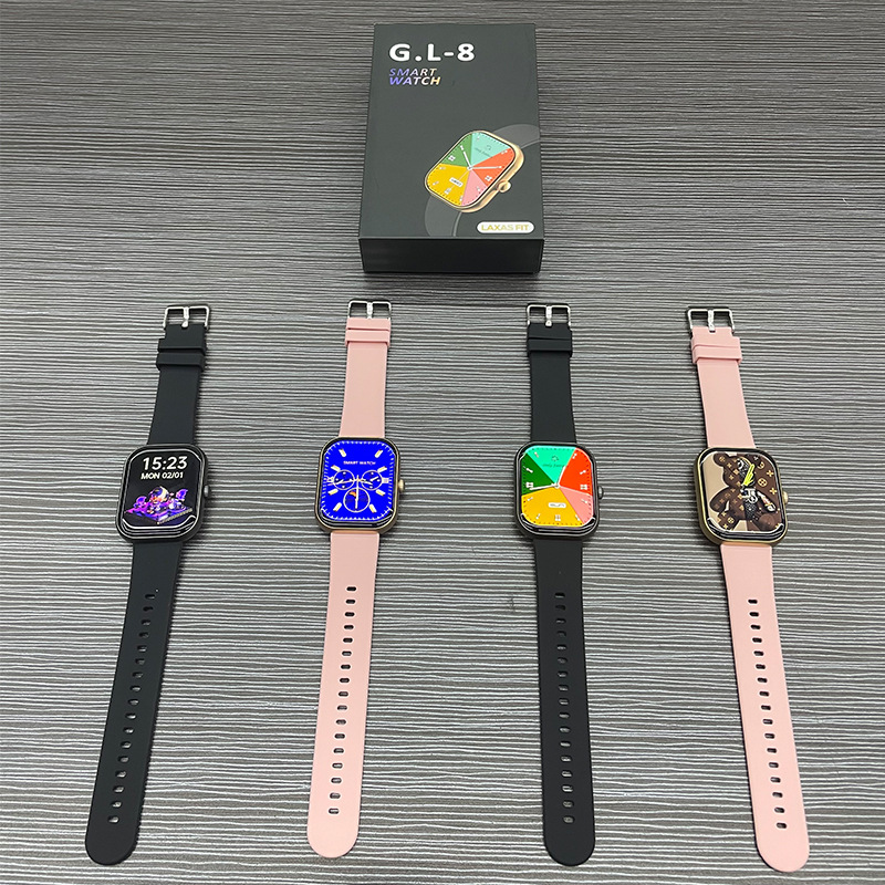 Amazon GL8 Smart Waterproof Watch 2.01, pantalla grande, llamada Bluetooth Dafit, frecuencia cardíaca real, larga duración de la batería