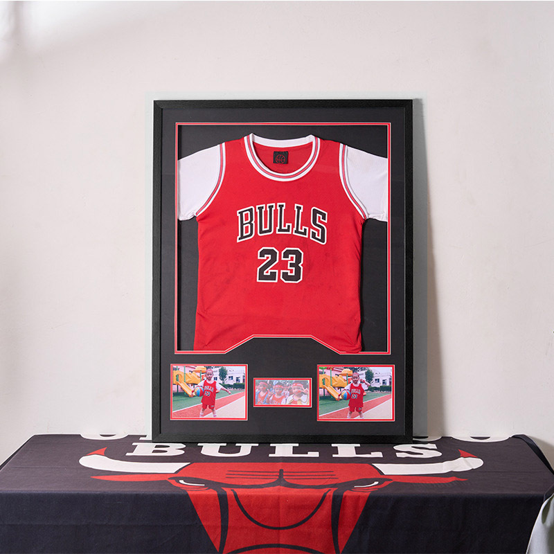 Star Jersey Lossless Framed Picture Frame Basket Football Jersey Table Tennis Star Commemorative Display Frame Signature Collection Photo Frame