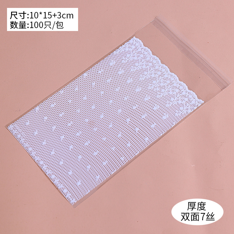 100 al por mayor encaje blanco malla vestido de boda regalo bolsa de embalaje bolsa de la joyería bolsa de caramelo 10*15 + 3