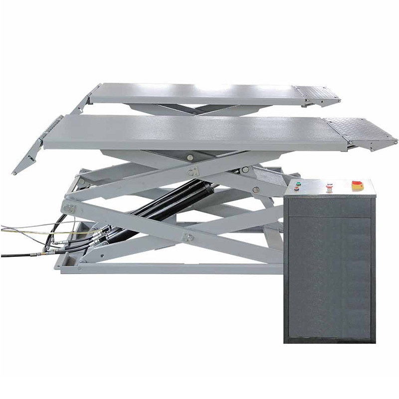 Pequeñas tijeras ascensor 4S tienda de reparación de automóviles mantenimiento móvil ultra-Delgado elevador de elevación de coche