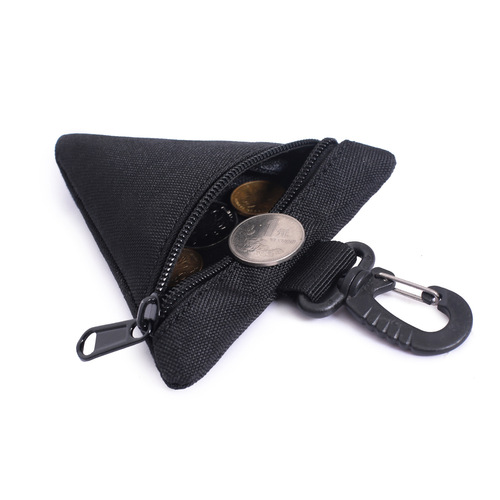 Outdoor triangular waist bag tactical coin purse military fans tactical buckle running portable EDC tool storage handheld bag