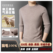 棉羊毛濮院羊毛衫男2025秋冬季新款时尚加厚保暖打底男士毛衣